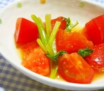 小松菜とトマトの煮びたし